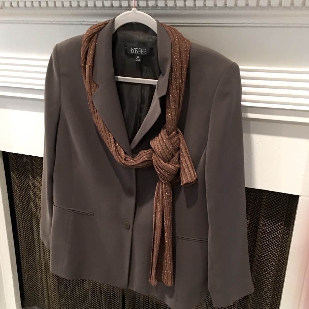 Silk suit jacket